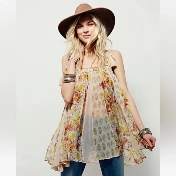 Free People Tops - Free People Secret Love Pleated Top